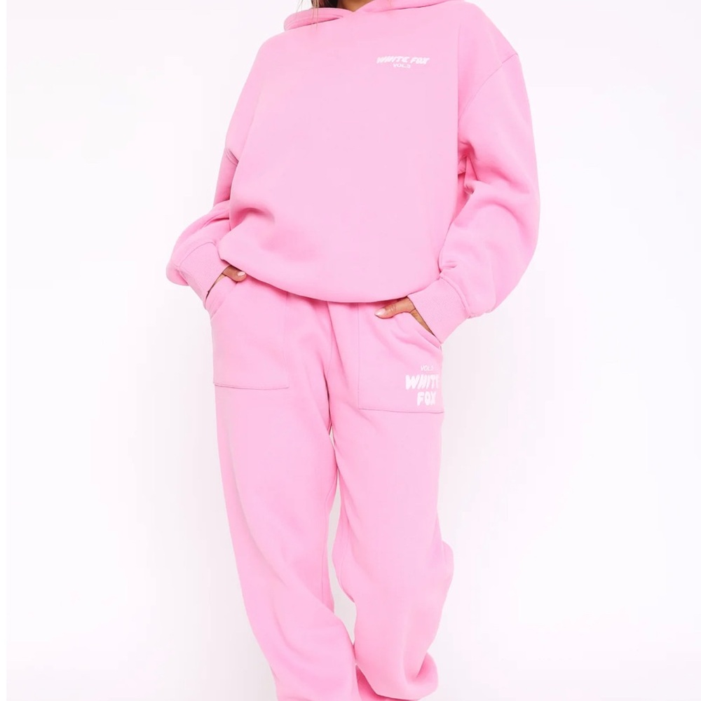 White Fix Offstage Sweatpants Bubblegum
